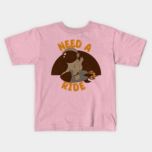 need a ride Kids T-Shirt by vindips